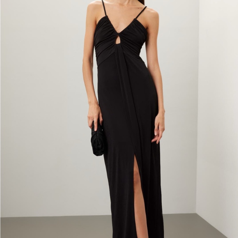 Zac Posen Ruched Jersey Gown